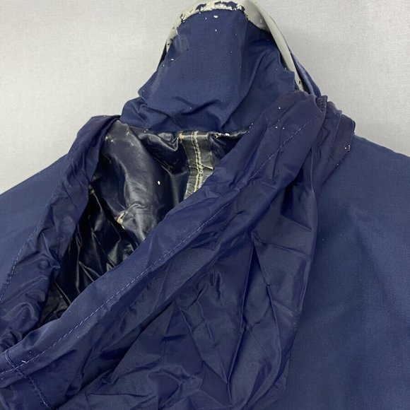 HELLY HANSEN Vintage 90s Mens Nylon Sailing Rain Coat Reversible Hooded Medium - Picture 11 of 15